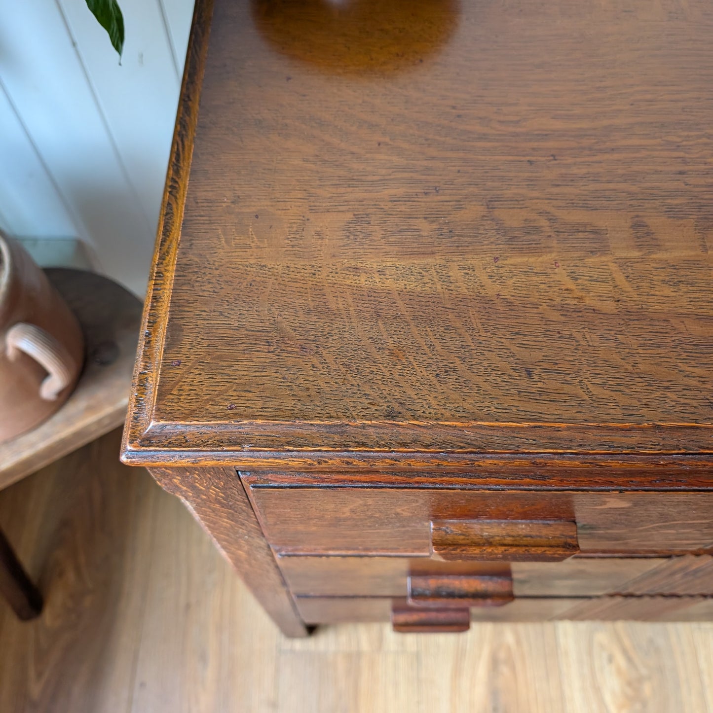 Small Antique Oak Chest of Drawers