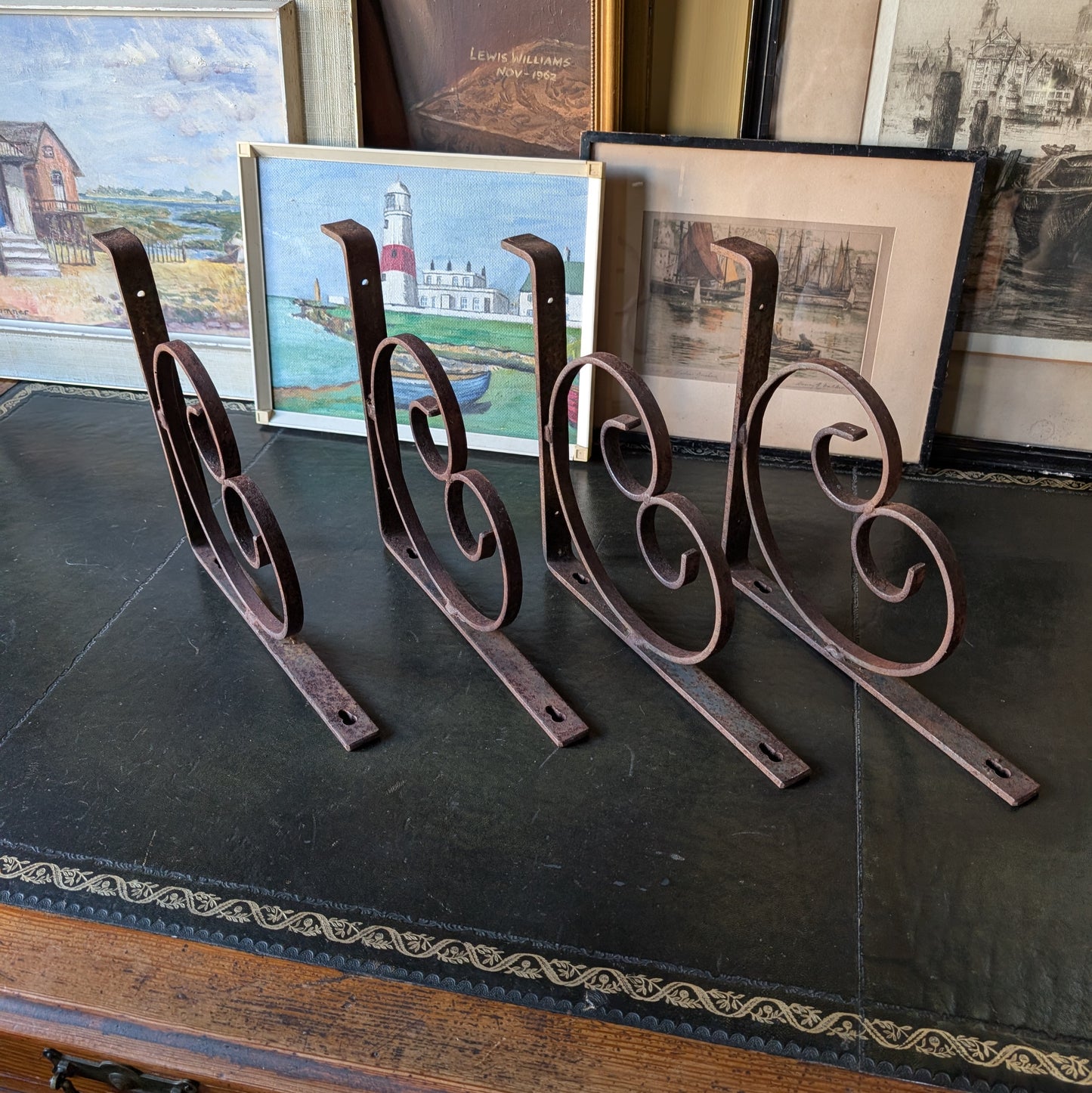 Antique Wrought Iron Brackets