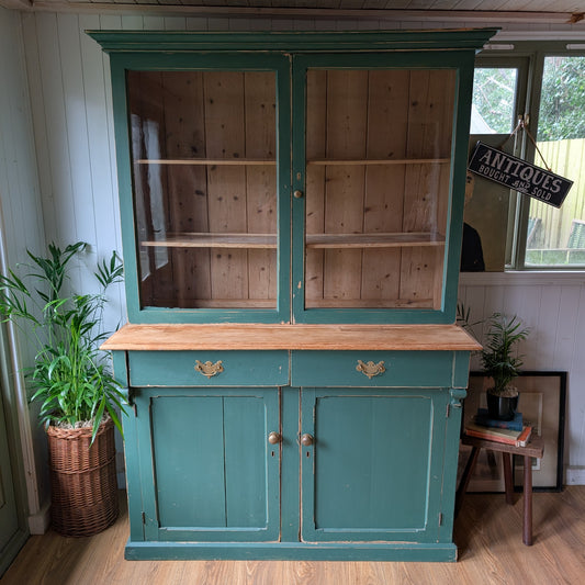 Painted Victorian Glazed Dresser