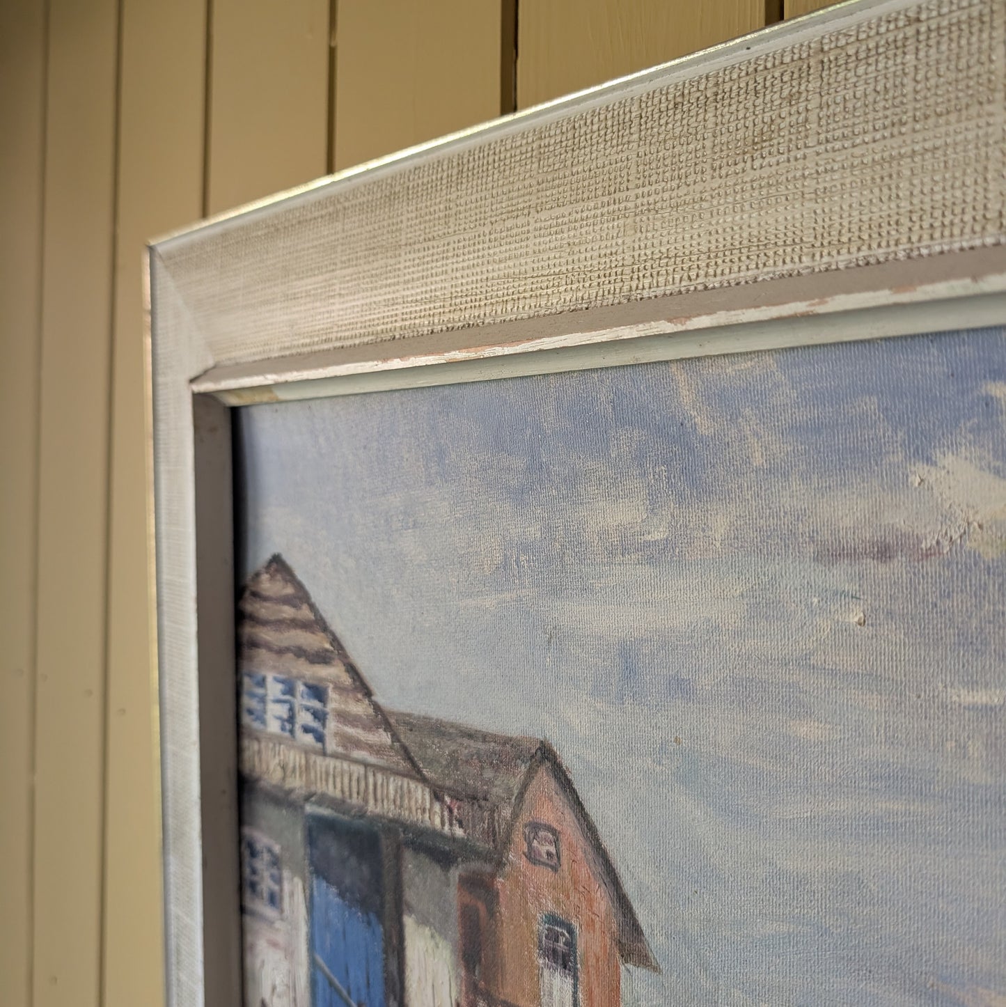 Original Mid-Century Coastal Seascape Oil Painting