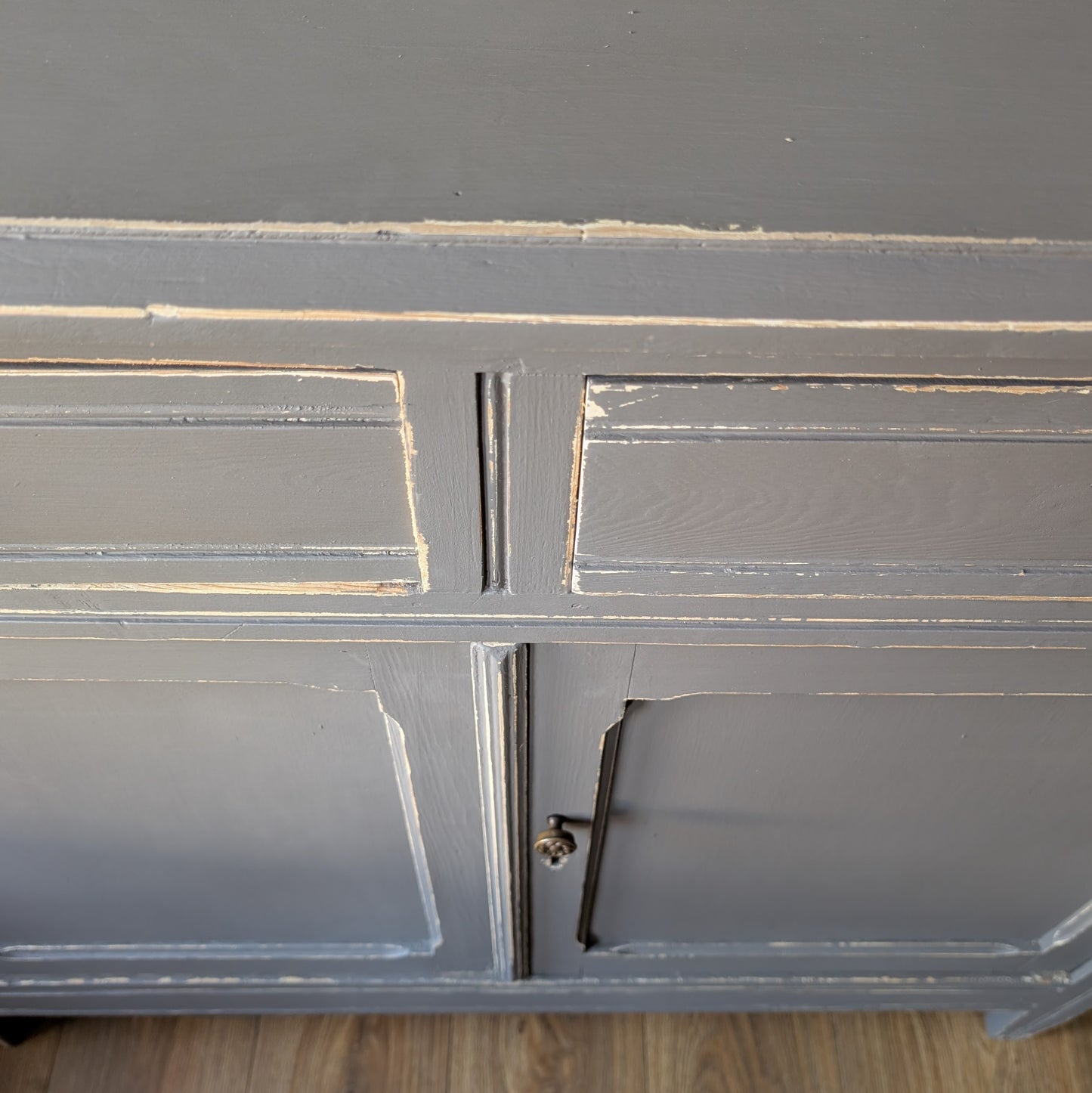 Rustic Painted French Cupboard