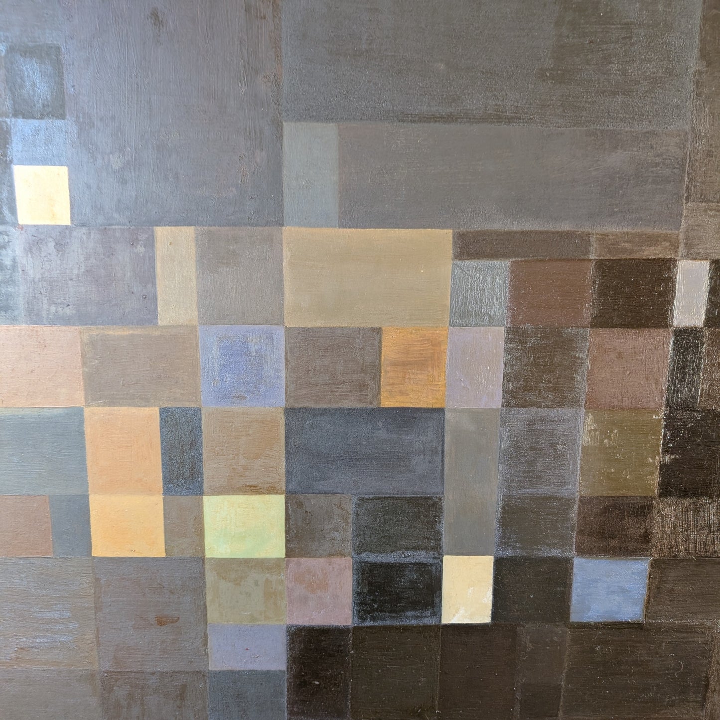 Mid Century Modern Abstract Oil Painting