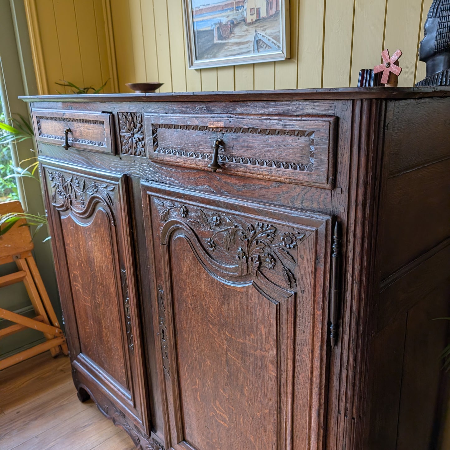 Rustic Antique French Cupboard