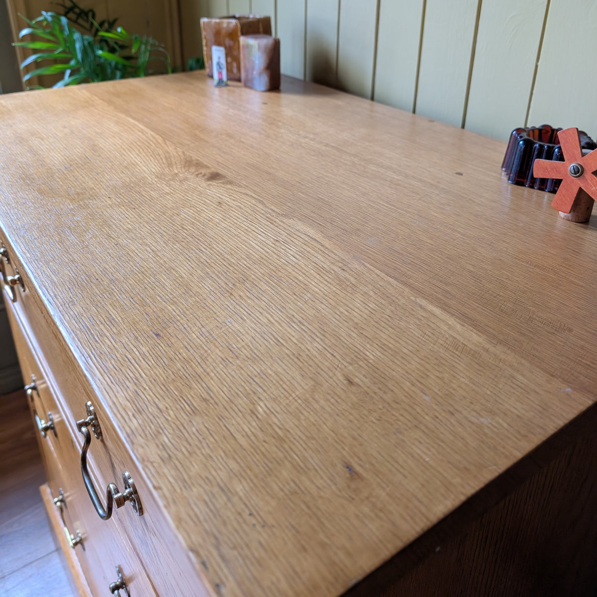 Small Antique Oak Chest of Drawers