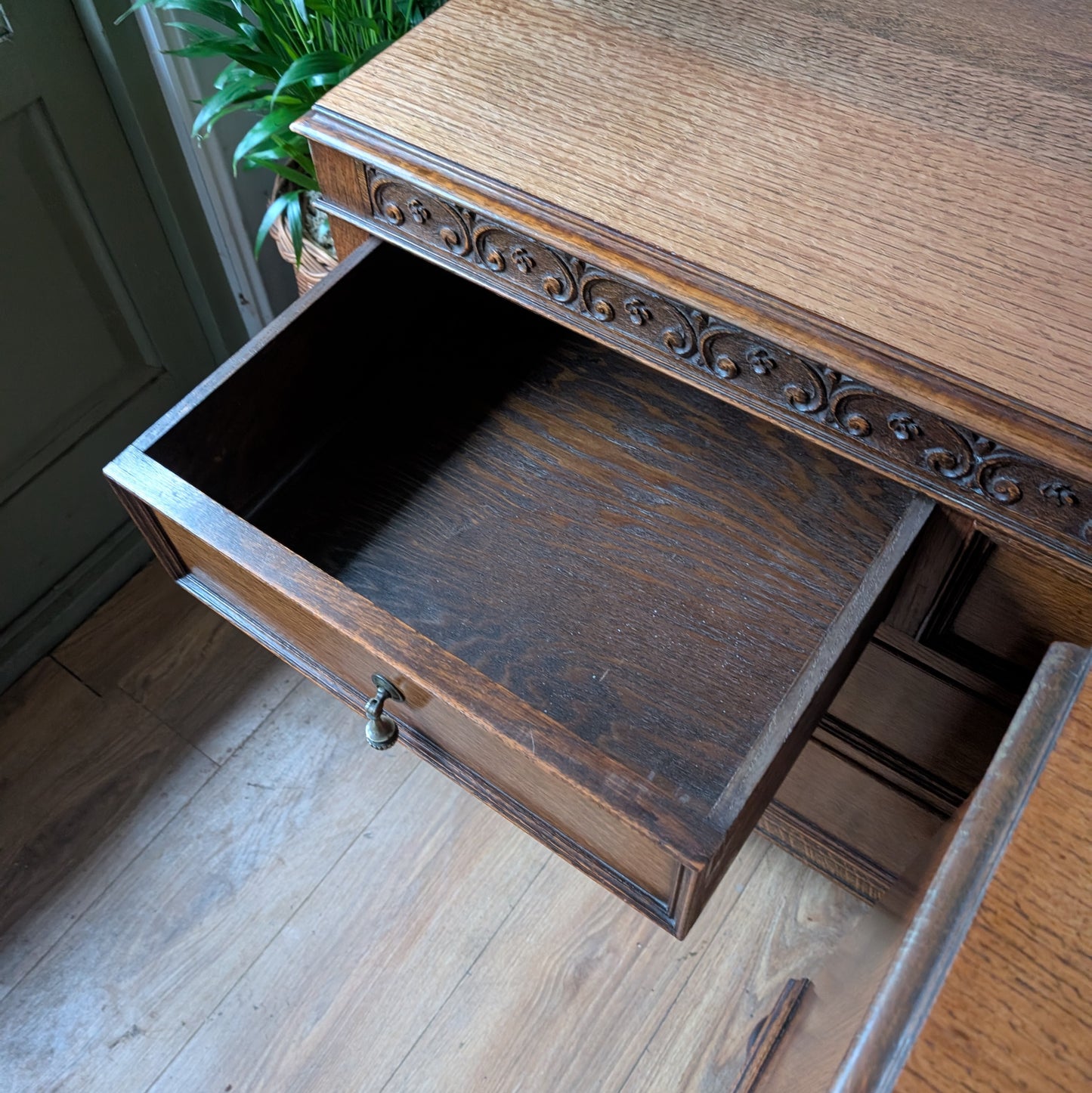 Pair of 1920s Oak Chest of Drawers