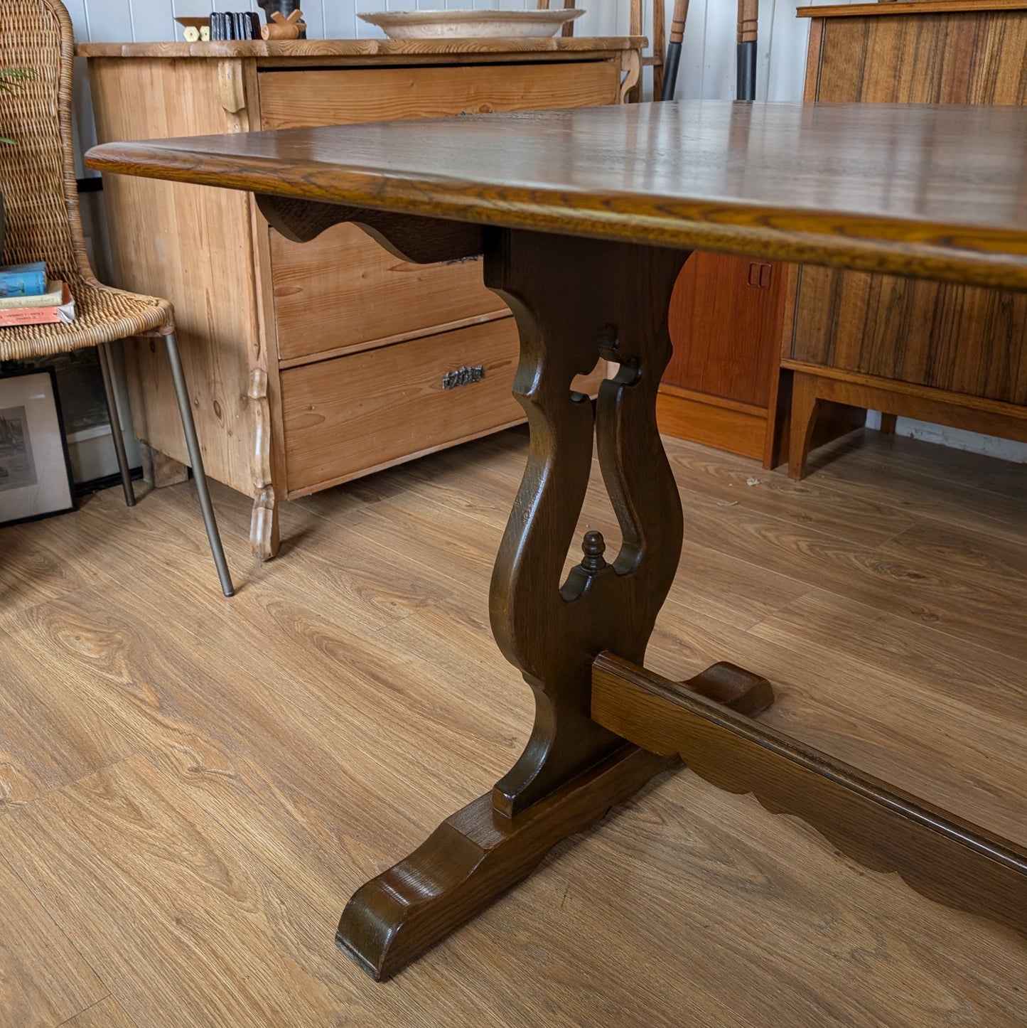 Vintage Oak Refectory Table