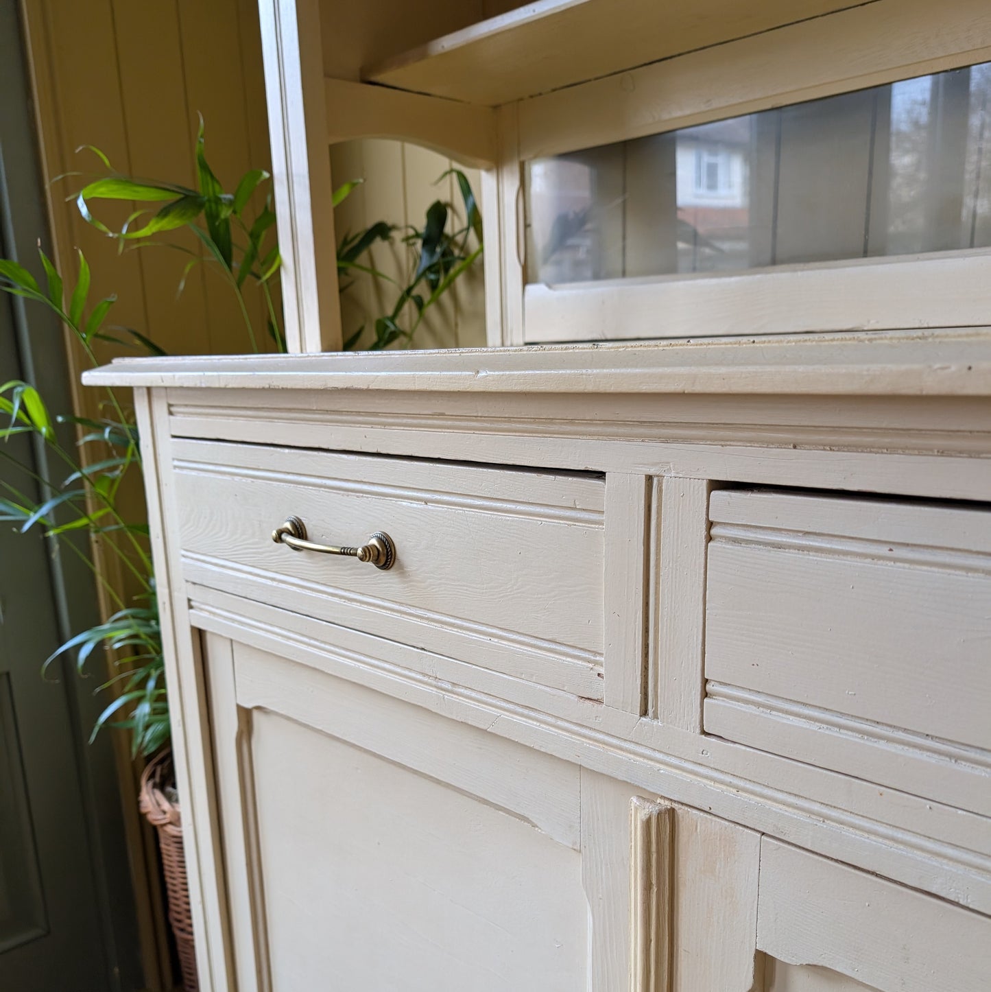Rustic French Painted Kitchen Dresser
