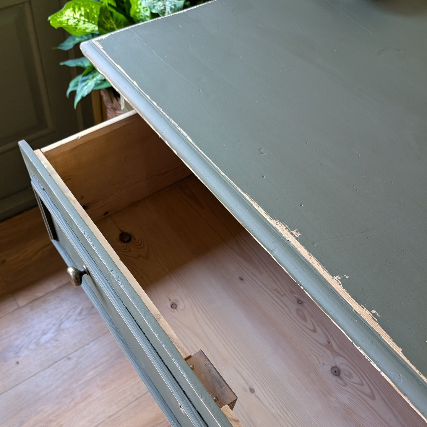 Painted Antique French Chest of Drawers