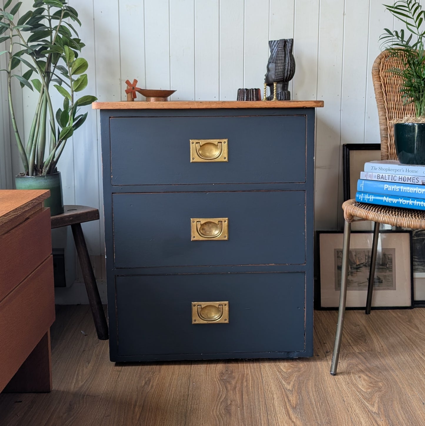 Small Antique Campaign Chest