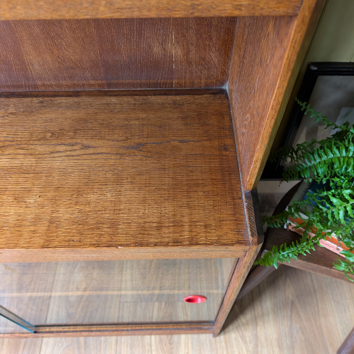 Solid Oak Antique Bookcase