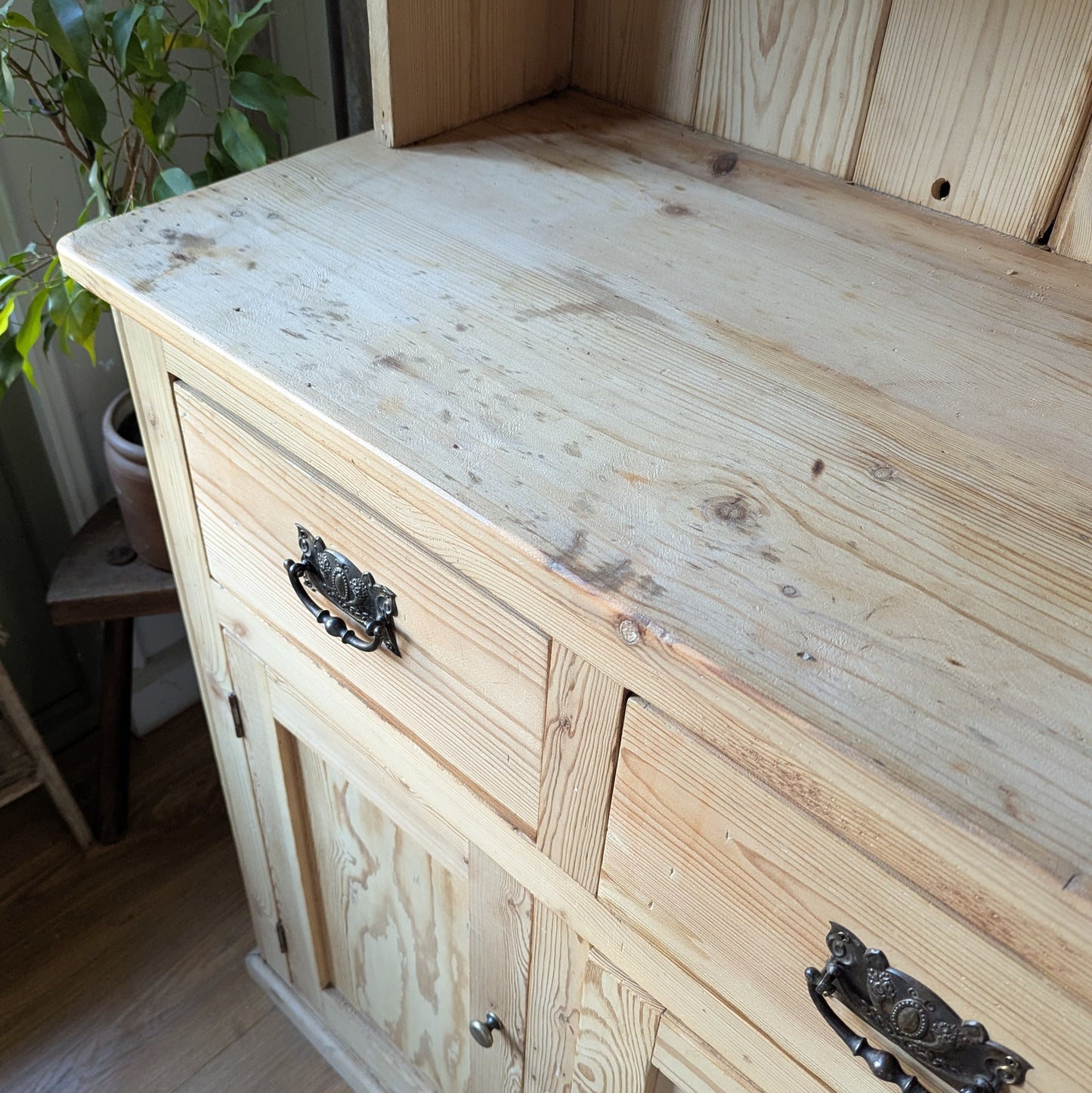 Victorian Glazed Pine Dresser