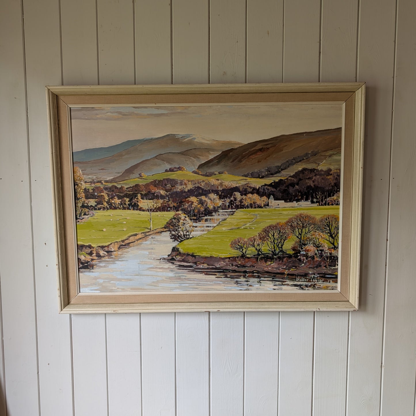 Mid Century Landscape Oil Painting