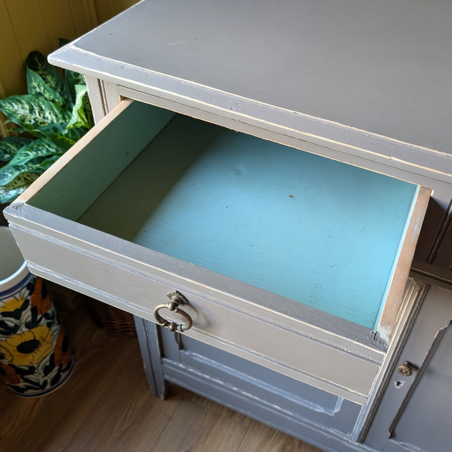 Rustic Painted French Cupboard
