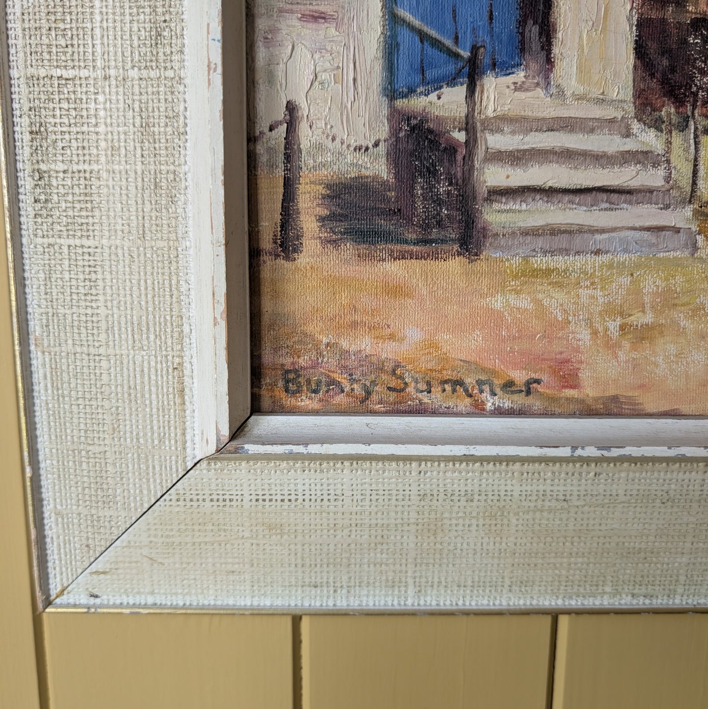Original Mid-Century Coastal Seascape Oil Painting