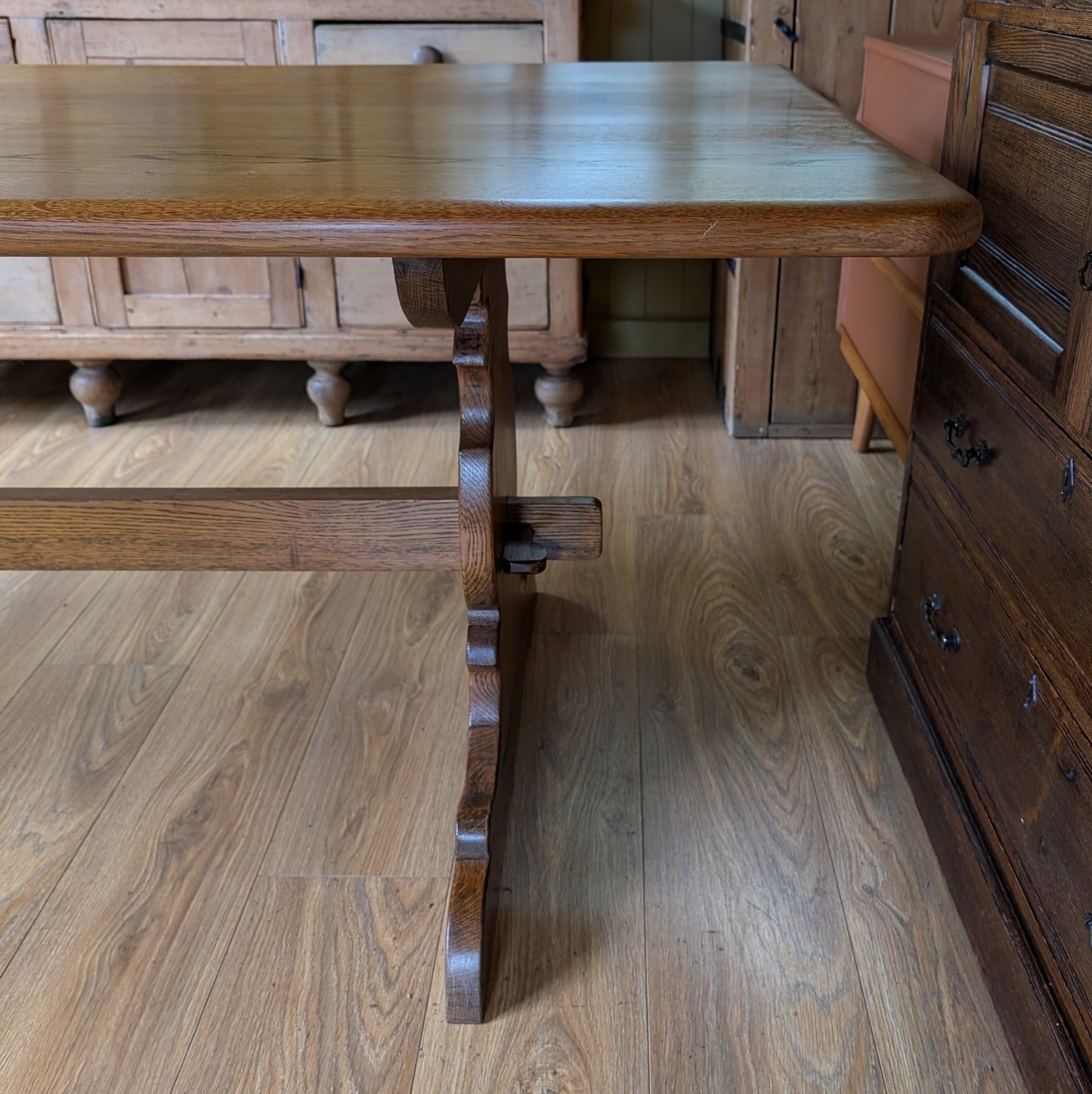 Vintage Oak Refectory Table
