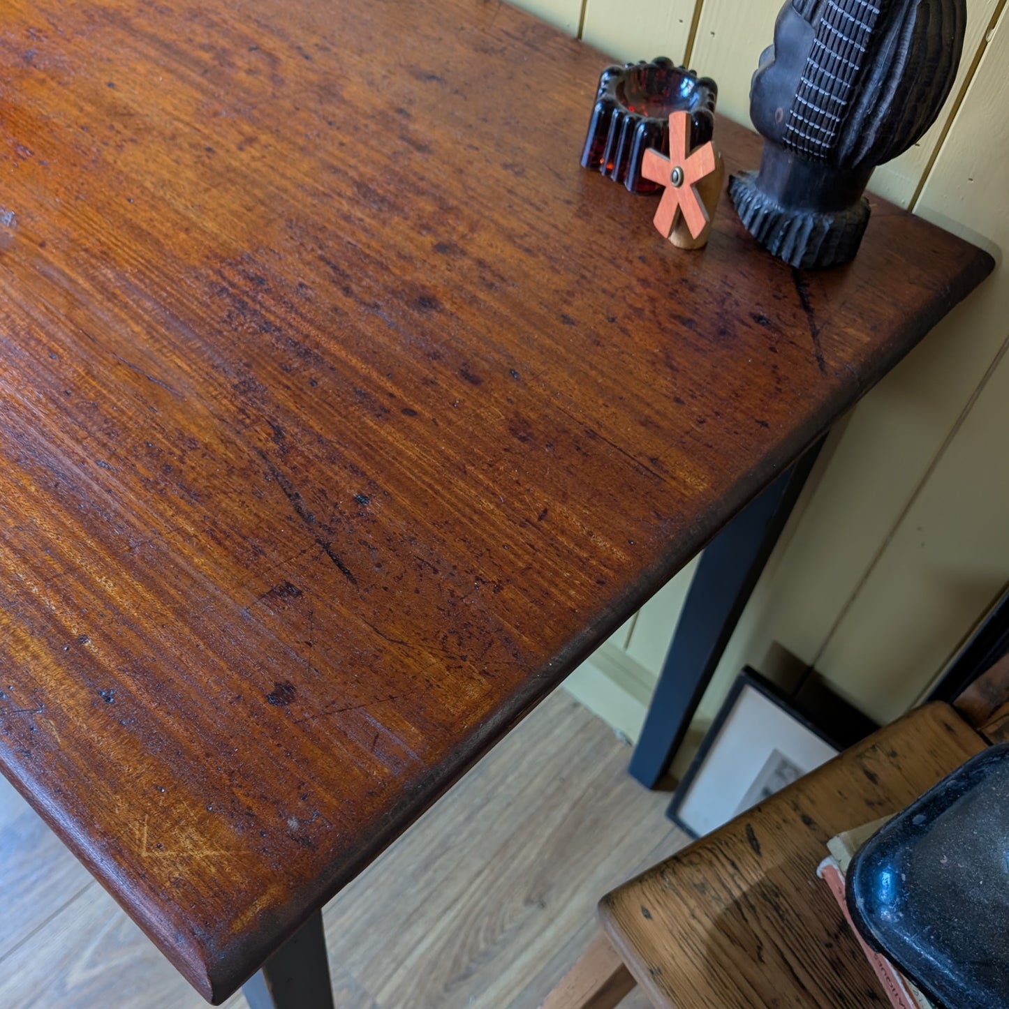 Antique Campaign Style Painted Desk