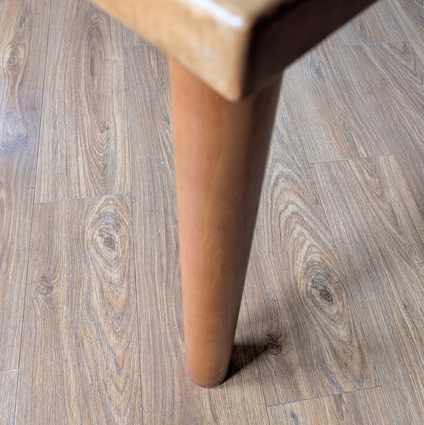 Mid Century Solid Hard Maple Butcher Block Dining Table