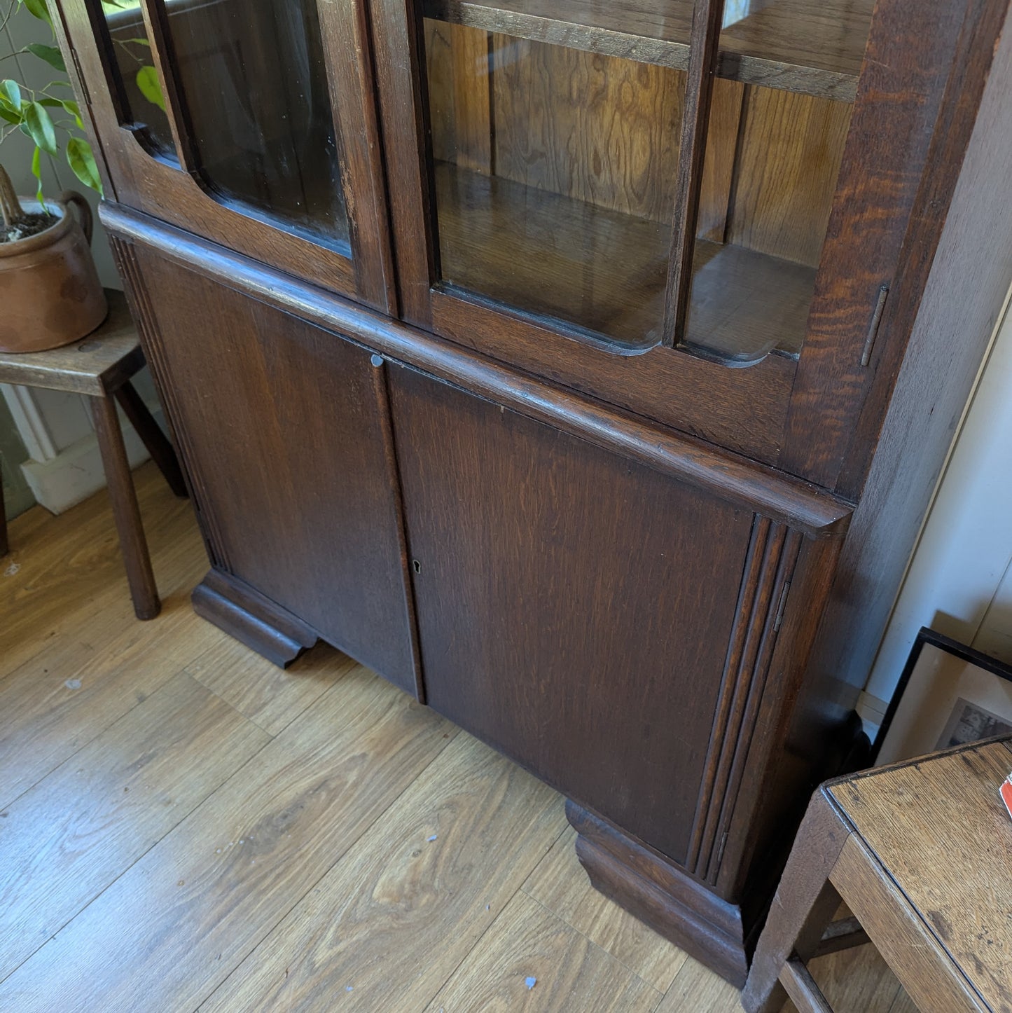 Antique Glazed Bookcase