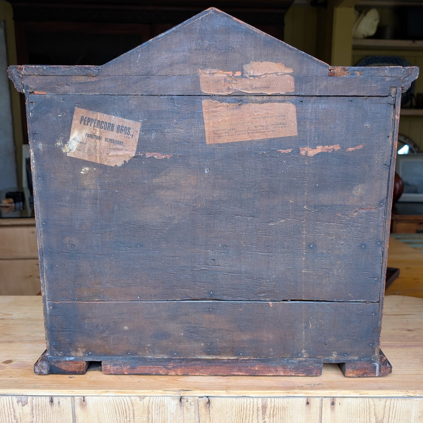 Victorian Ebonized Tabletop Cabinet with Drawers & Gilt Detail c.1890