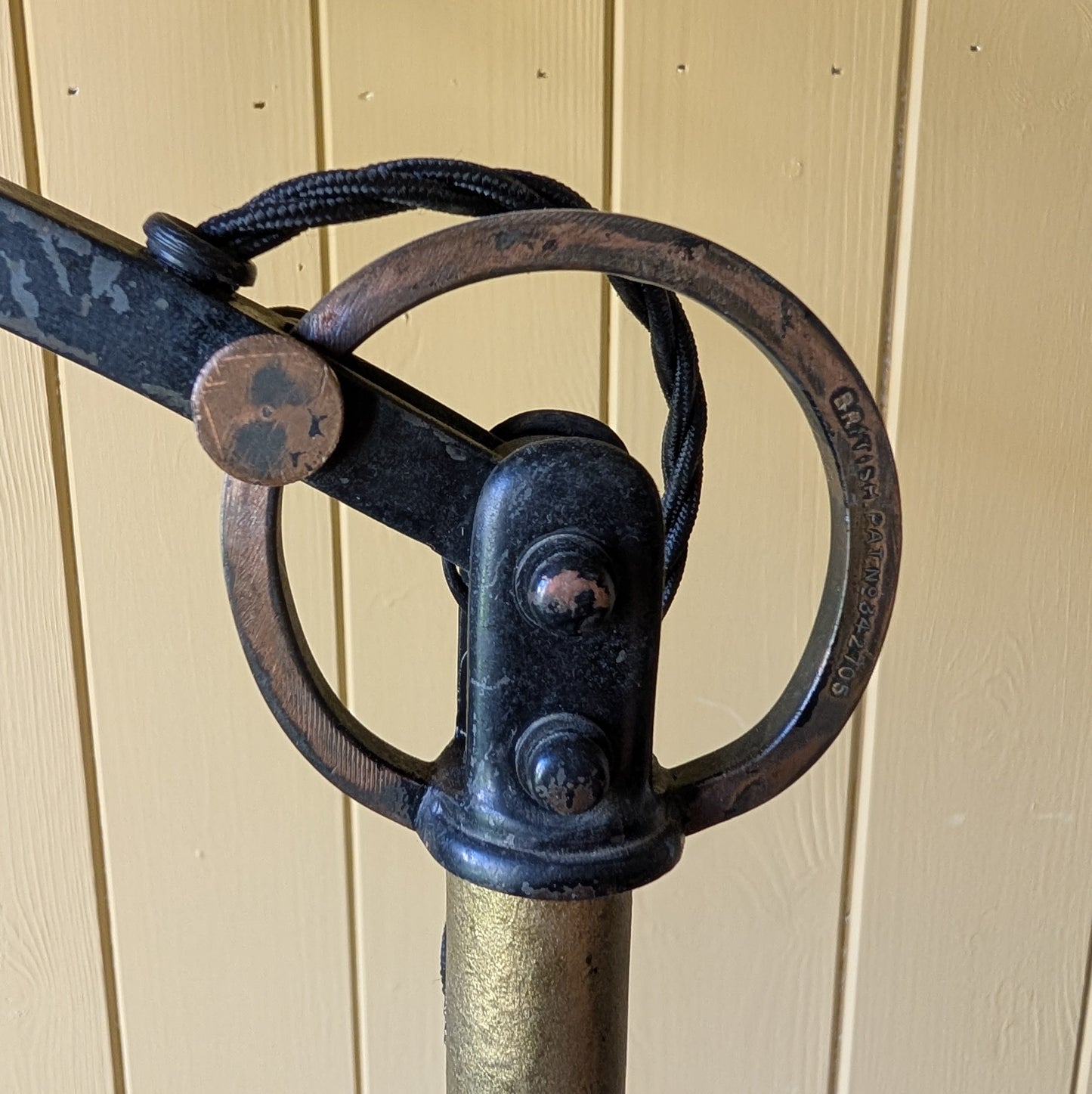 Victorian Articulated Industrial Floor Lamp