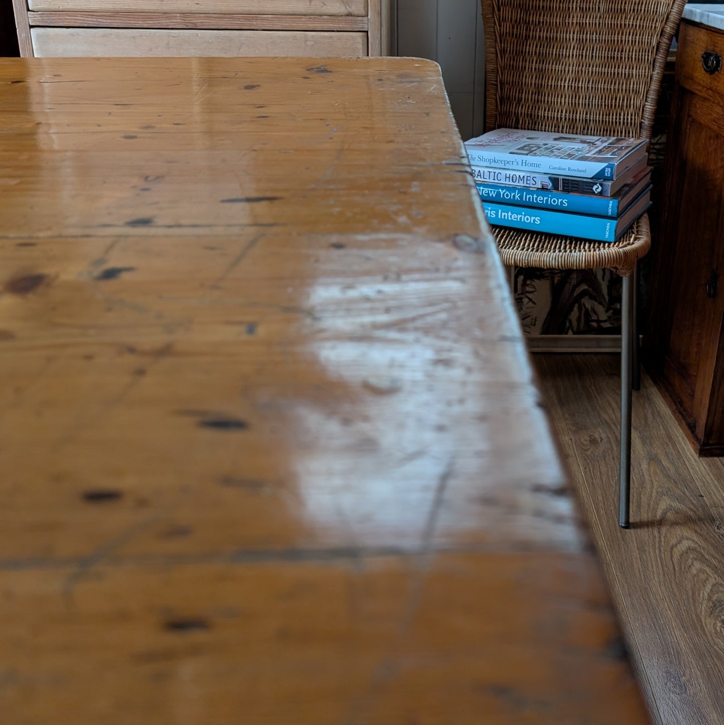 Victorian Pine Farmhouse Table