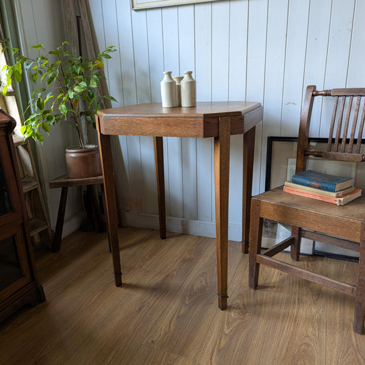 Art Deco Oak Side Table