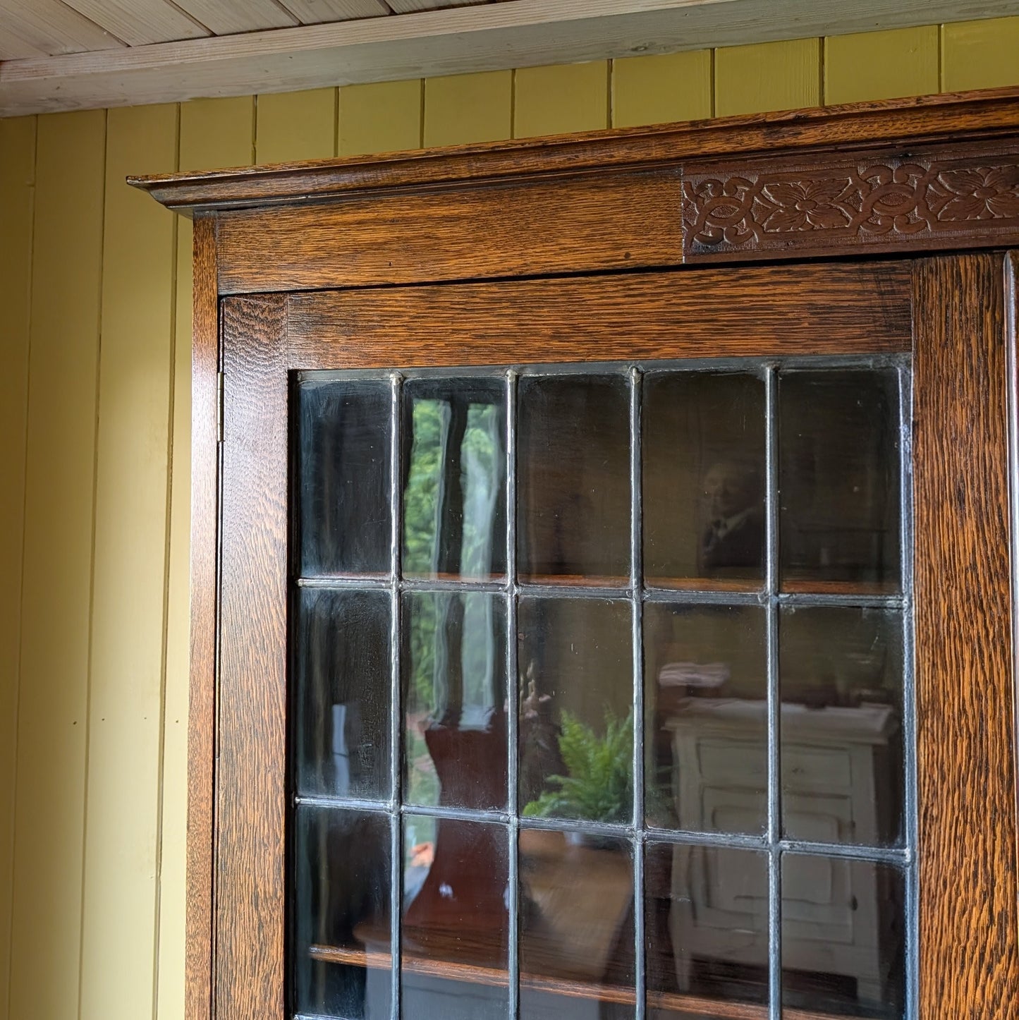 Arts and Crafts Glazed Oak Dresser