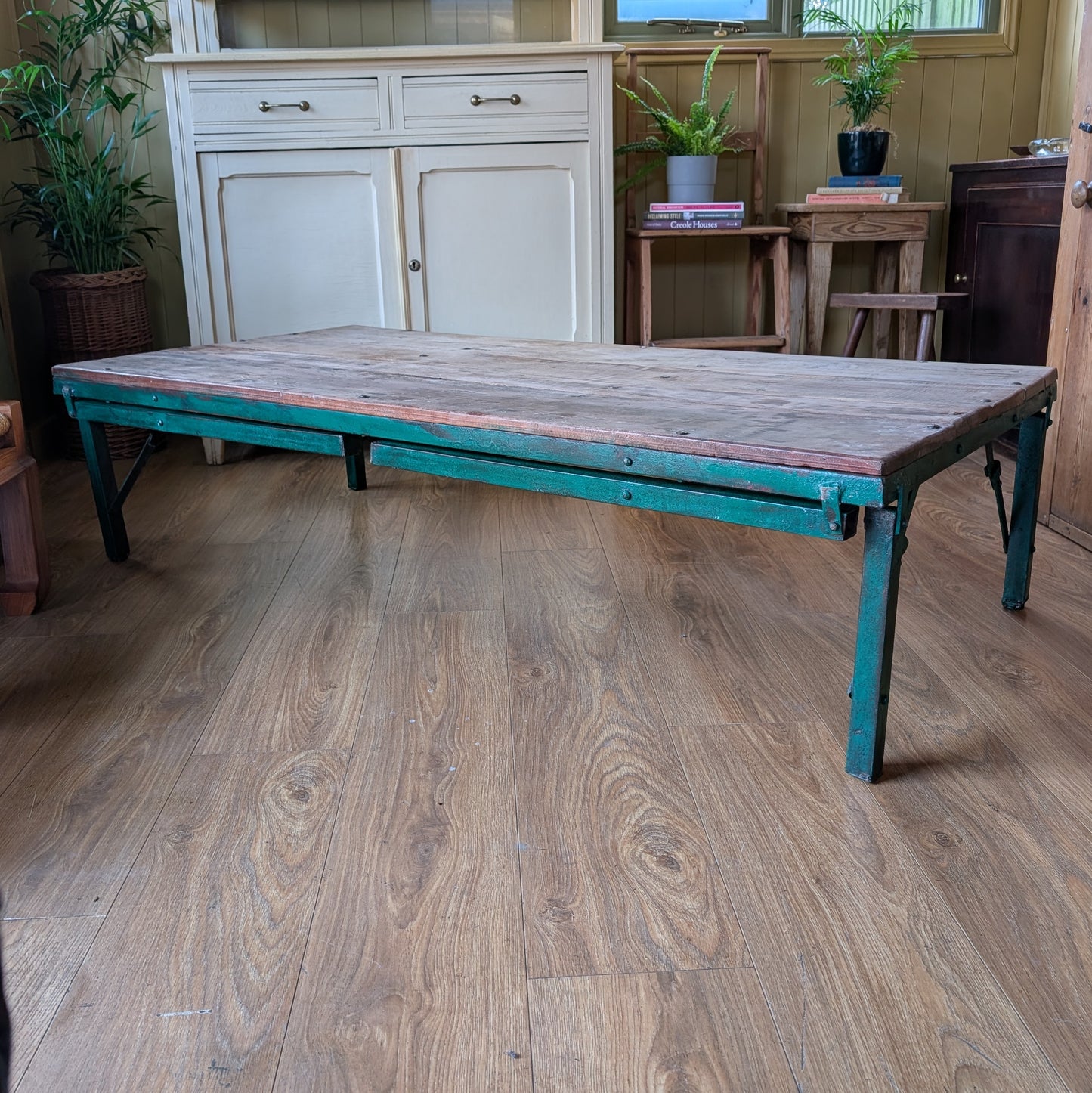 Reclaimed Industrial Style Trestle Table