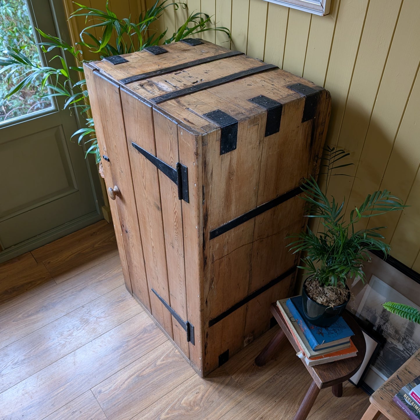 Rustic Victorian Pine Cupboard