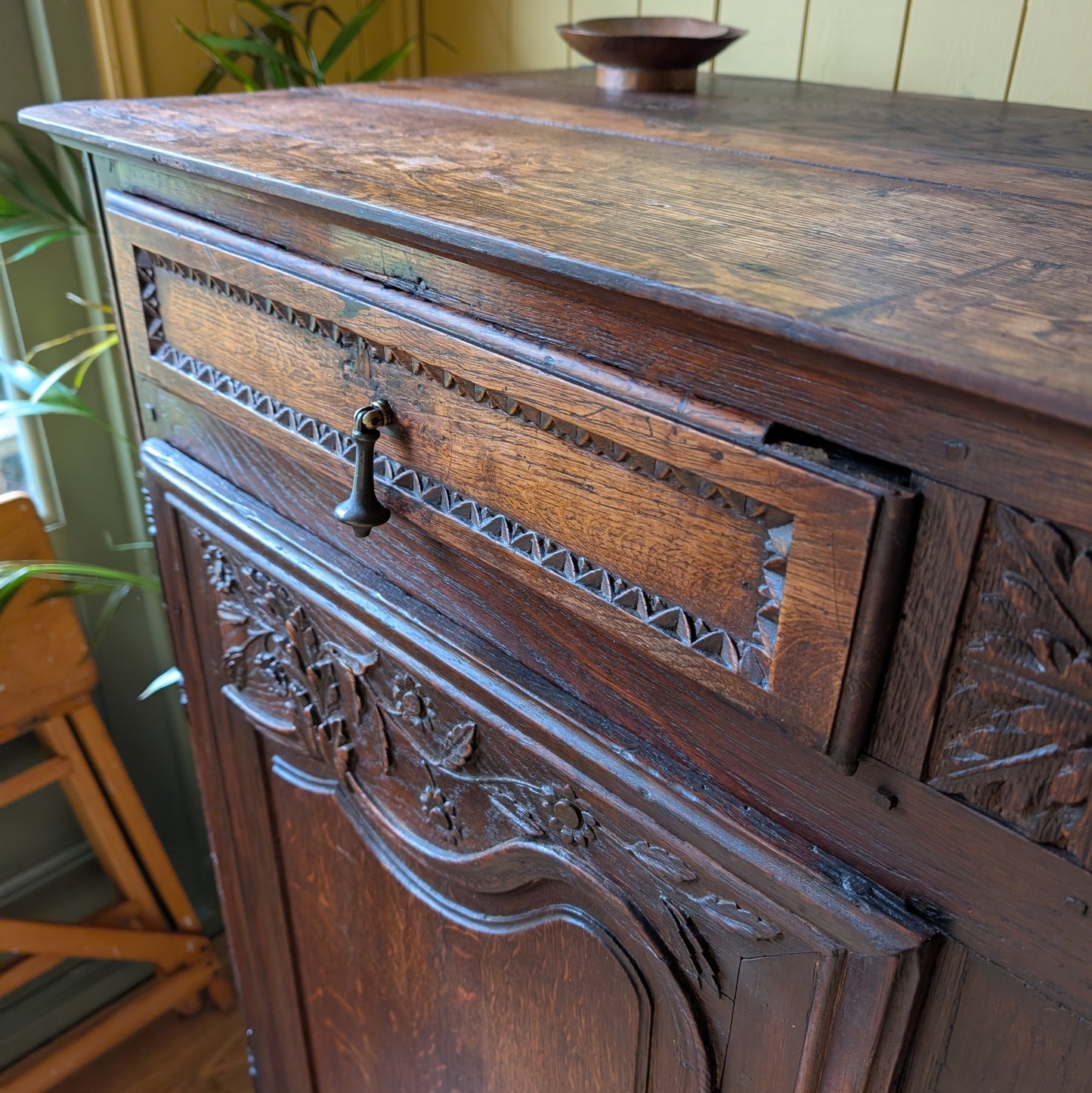 Rustic Antique French Cupboard