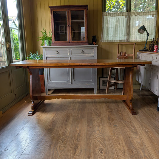 Antique Oak Church Table