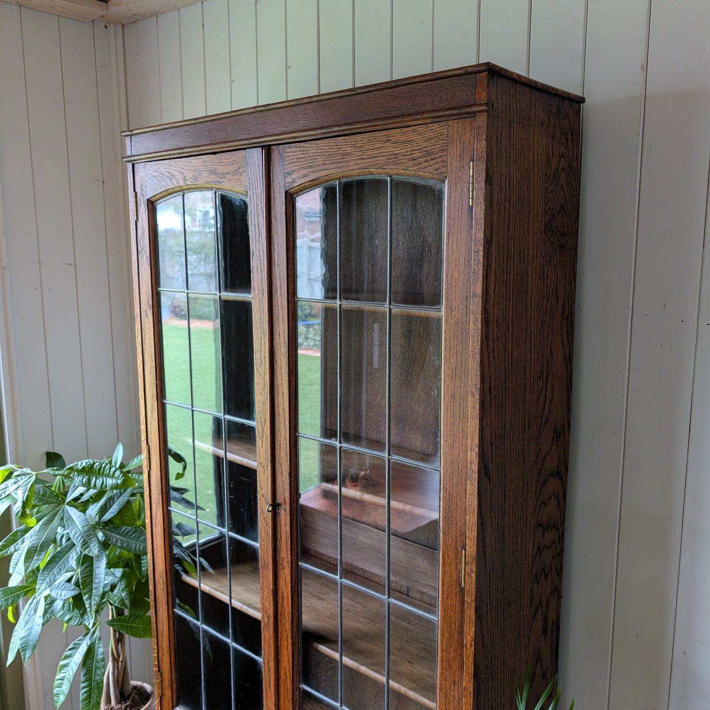 Glazed Oak Bookcase