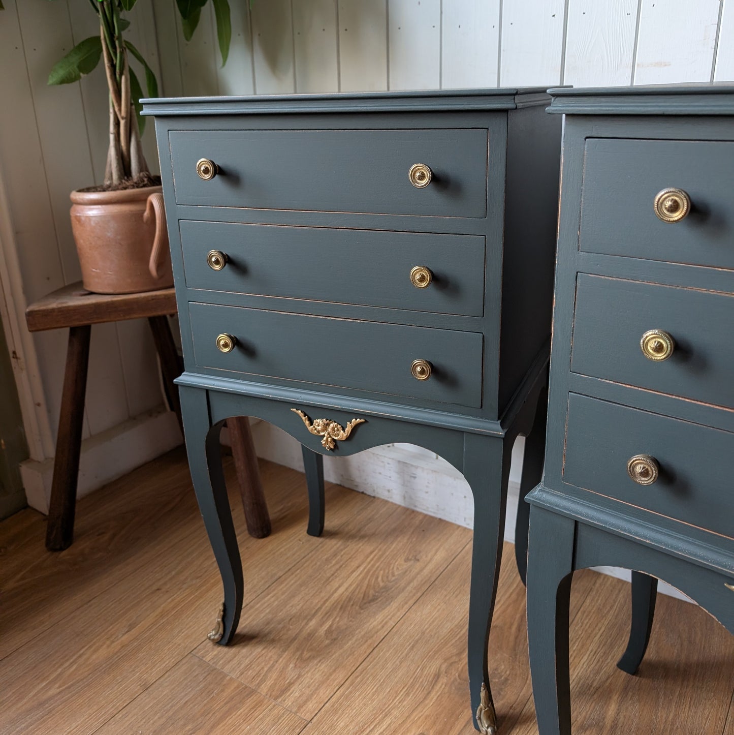 Painted Antique Bedside Tables