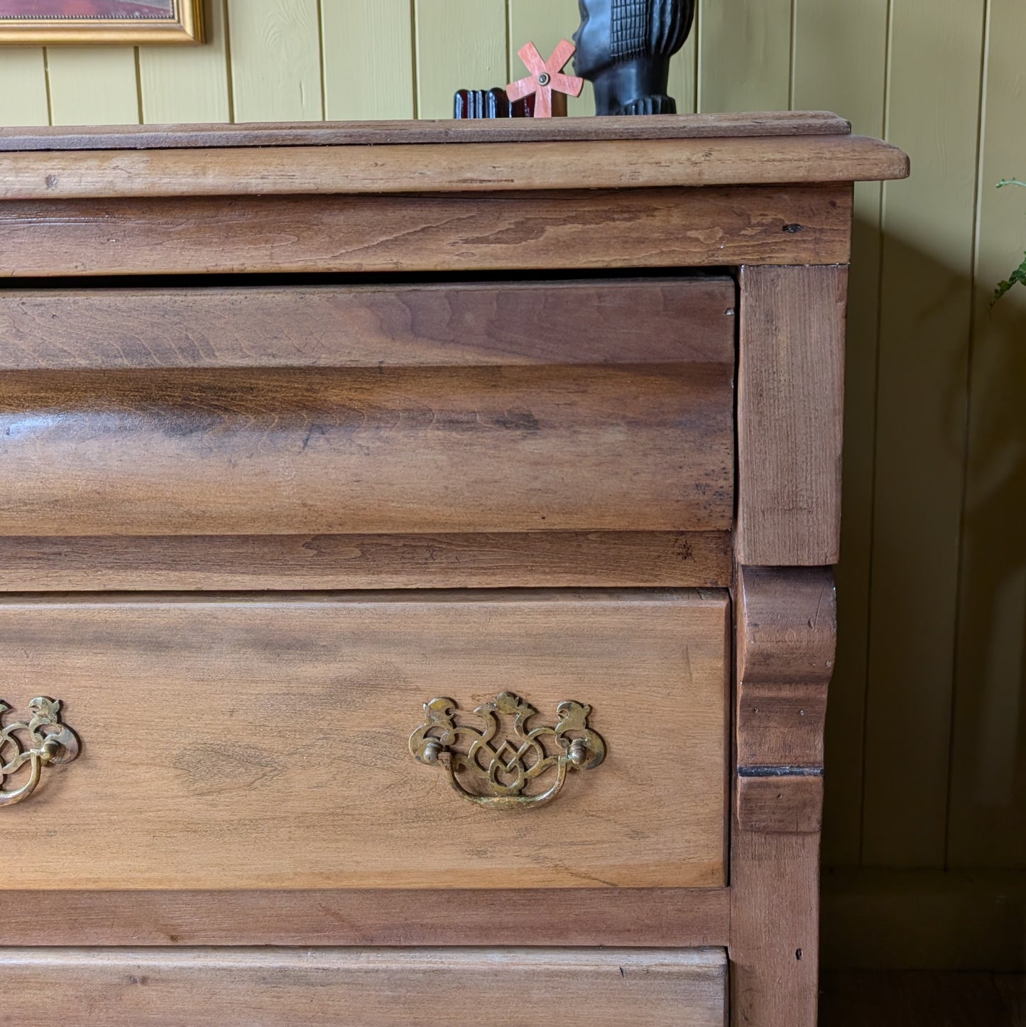 Rustic Antique Bank of Drawers