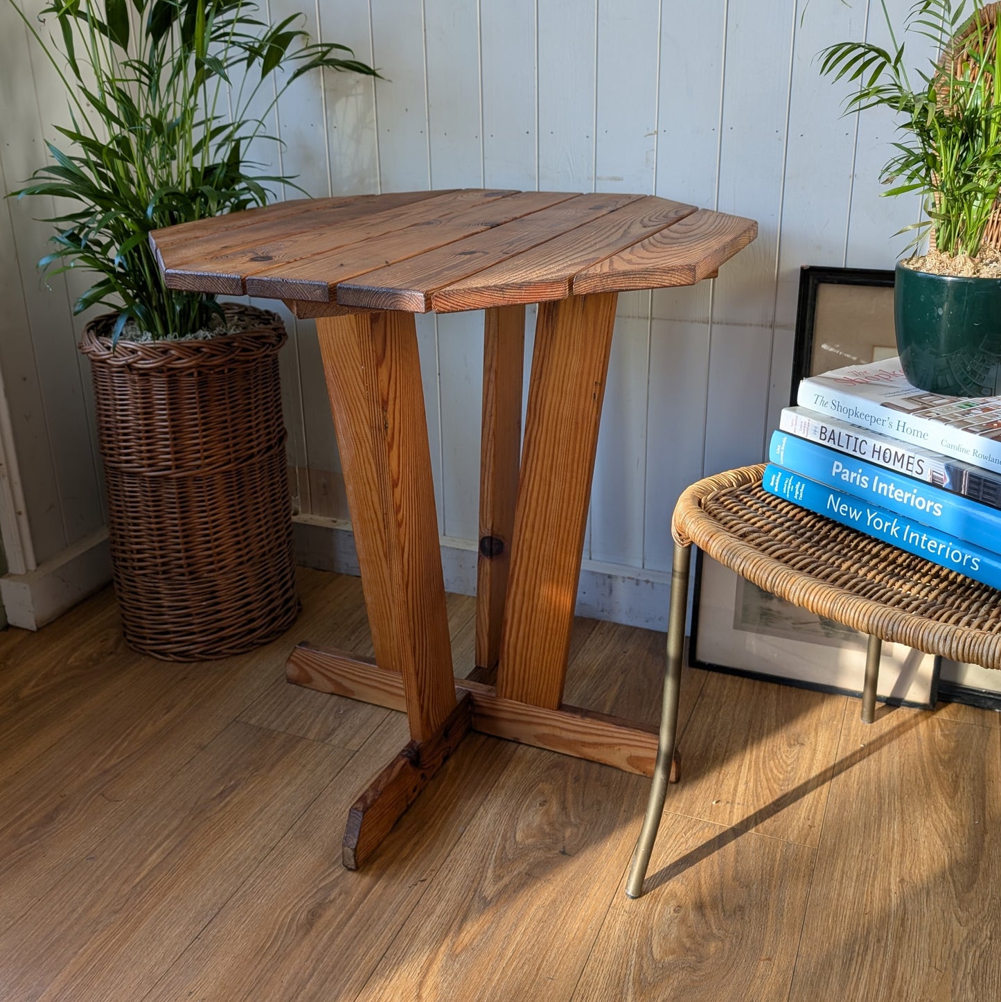 Mid Century Pine Side Table