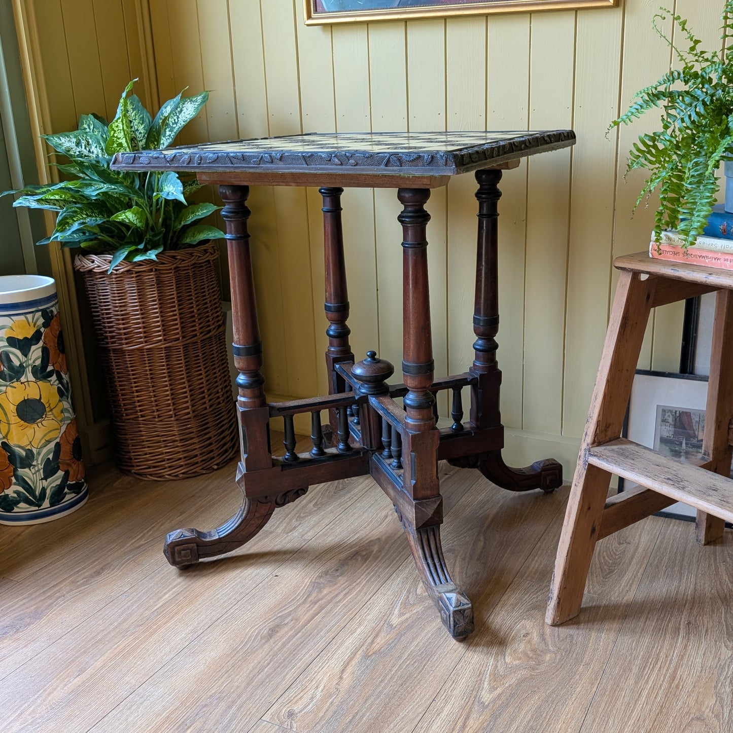 Antique Chess Table