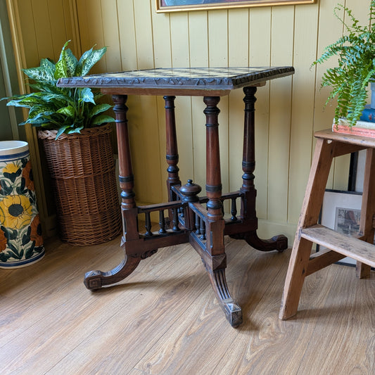 Antique Chess Table
