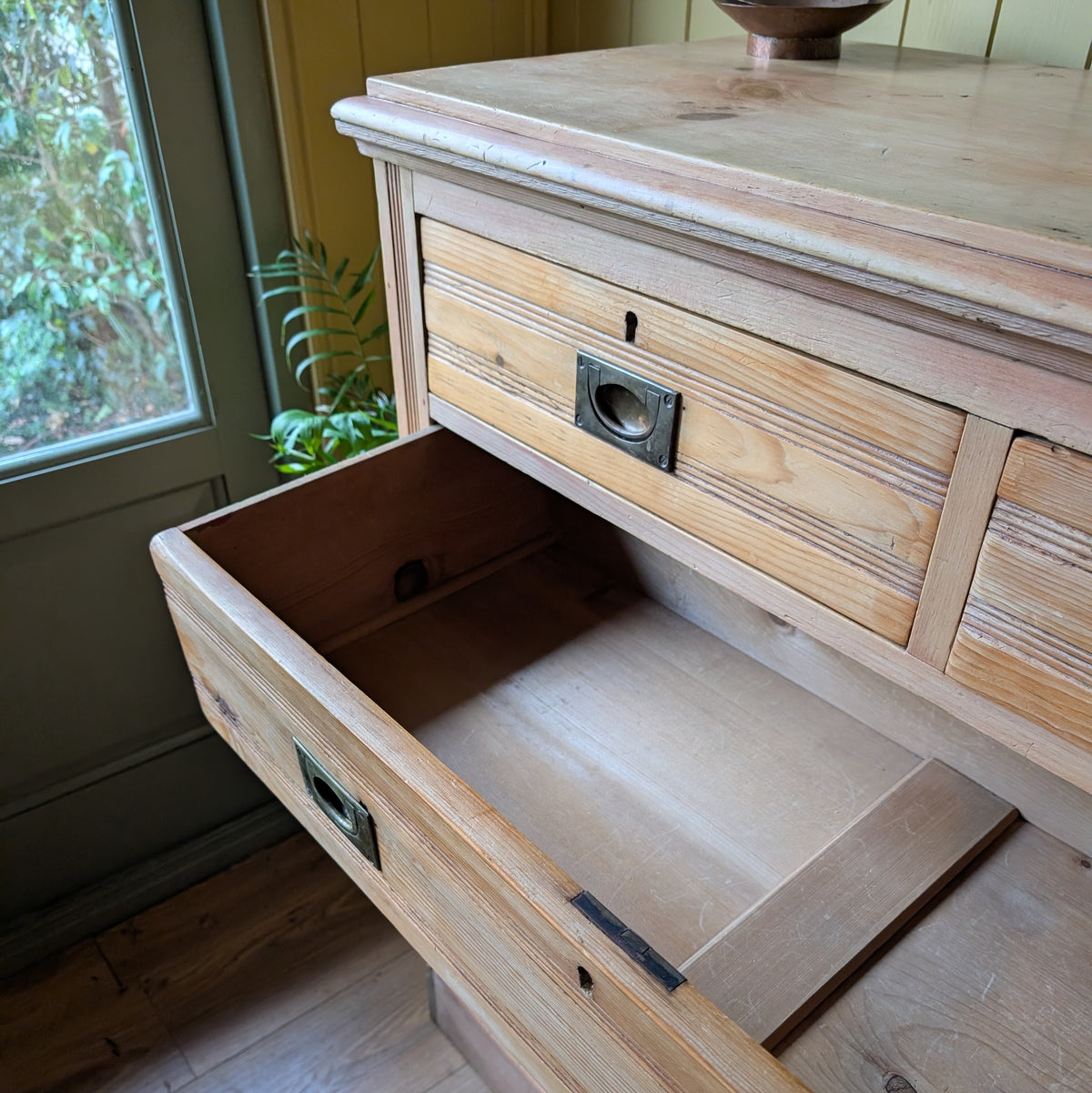 Rustic Antique Pine Chest of Drawers