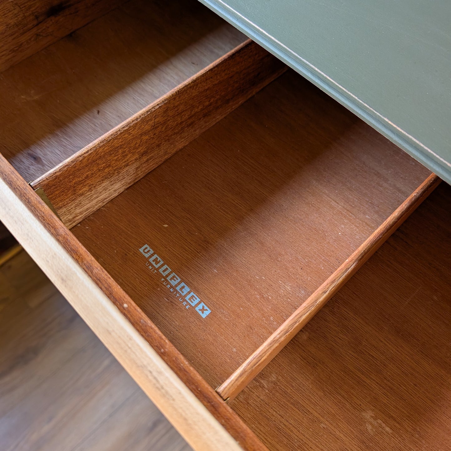 Tall Painted Mid Century Chest of Drawers