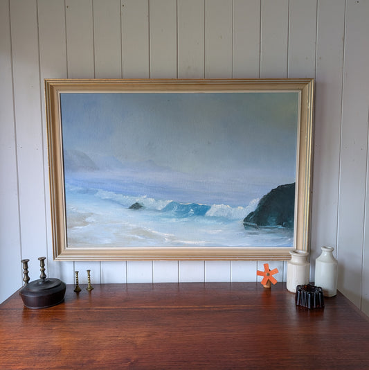 Vintage Oil Painting "Before The Sun Breaks"