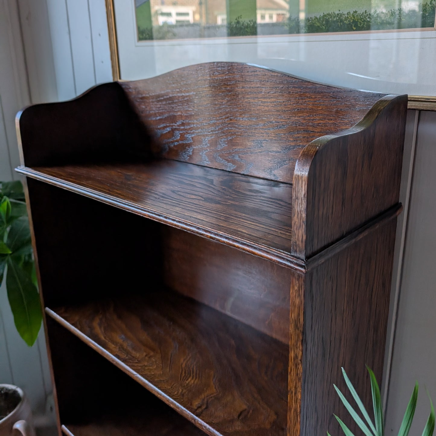 Small Antique Oak Bookcase