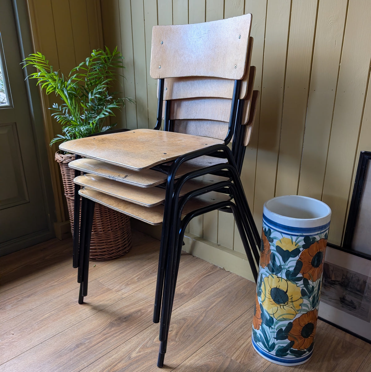 Mid Century Stacking Chairs (price per chair)
