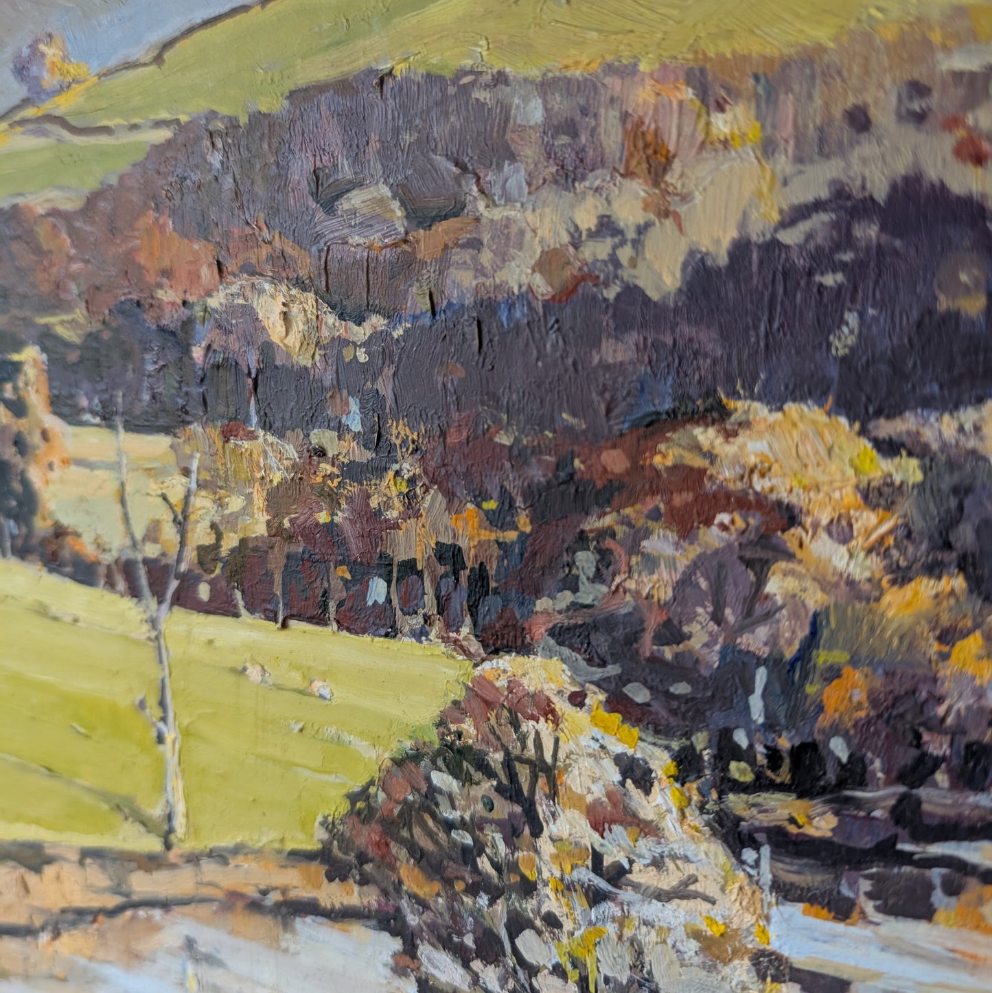 Mid Century Landscape Oil Painting