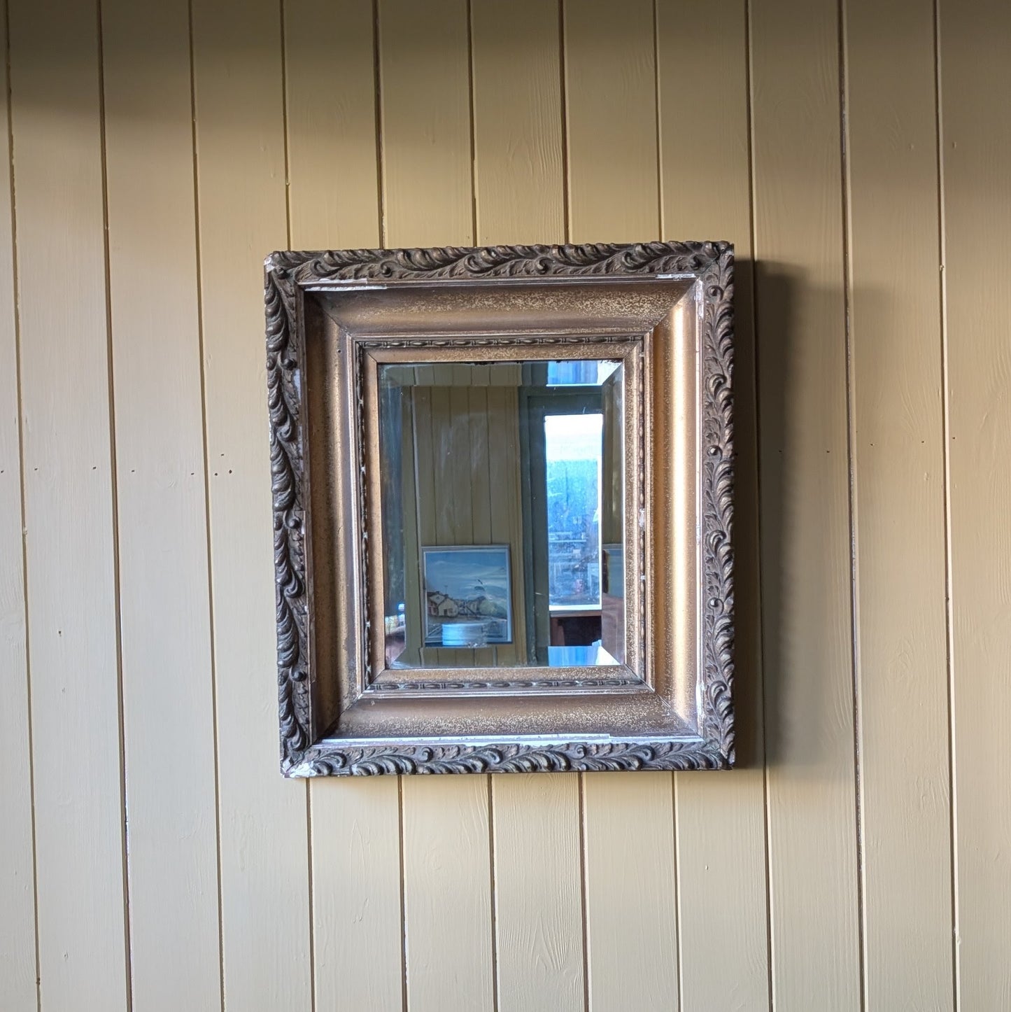 Rustic Antique French Mirror