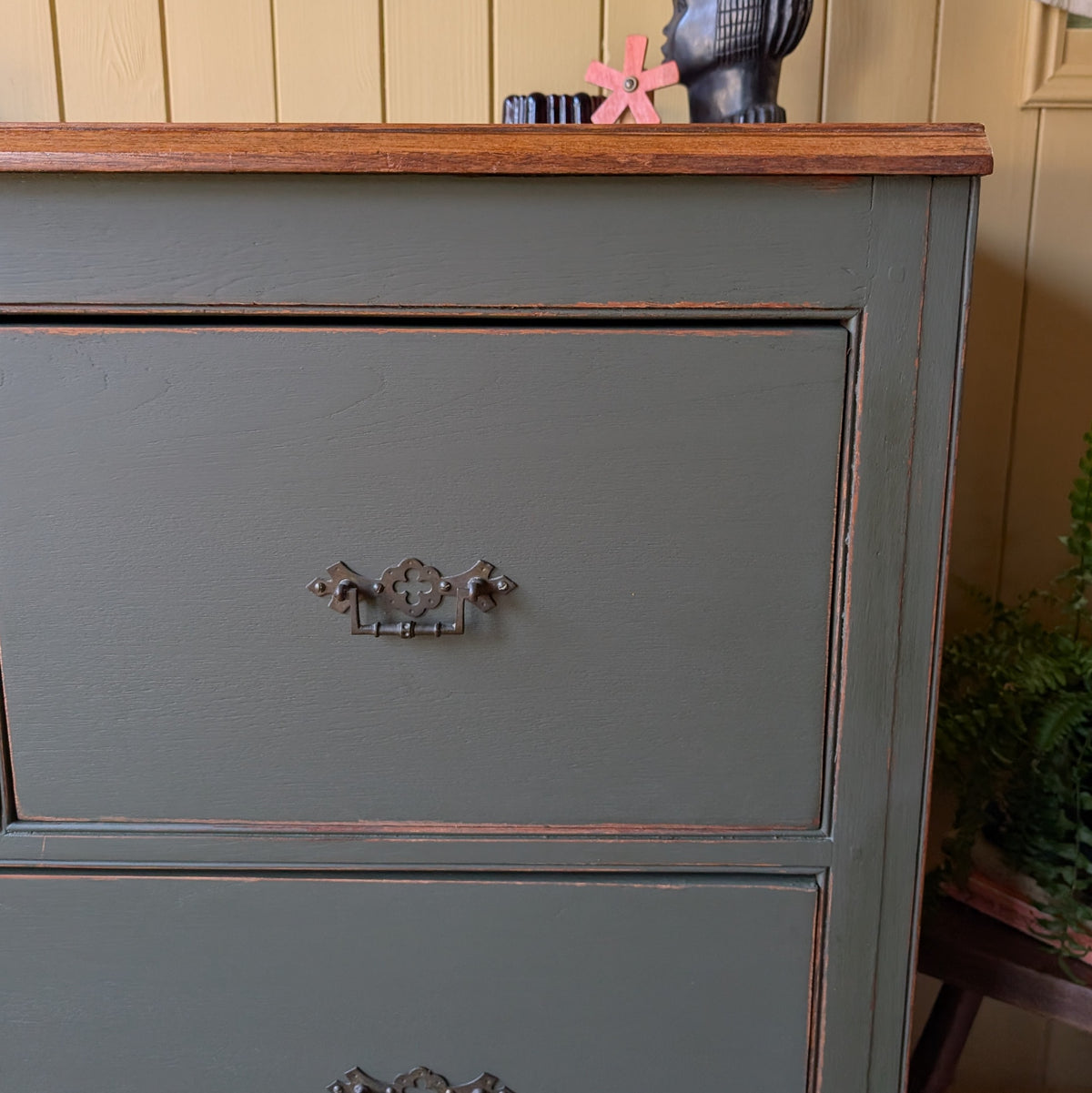 Painted Antique Chest of Drawers