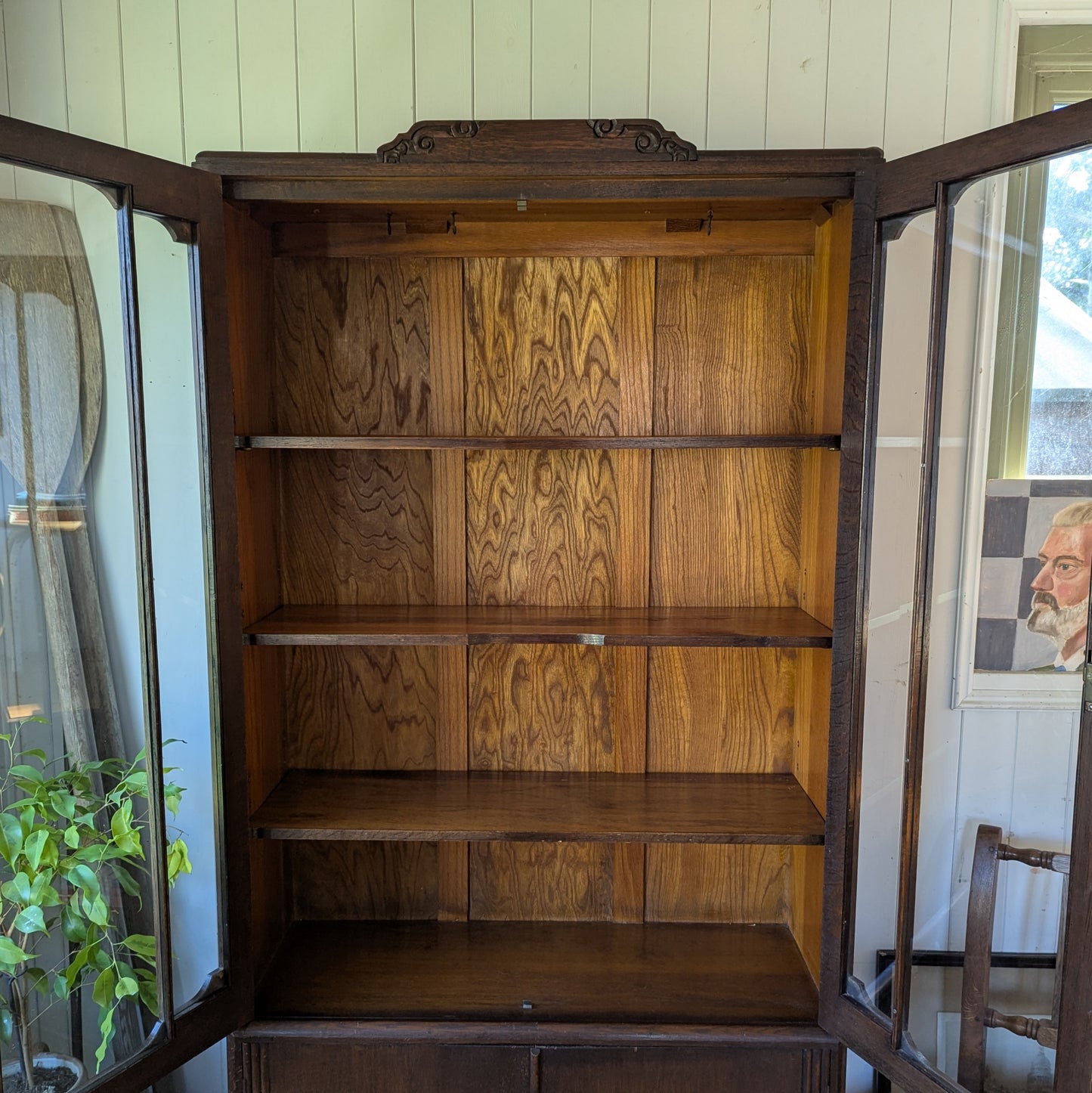 Antique Glazed Bookcase