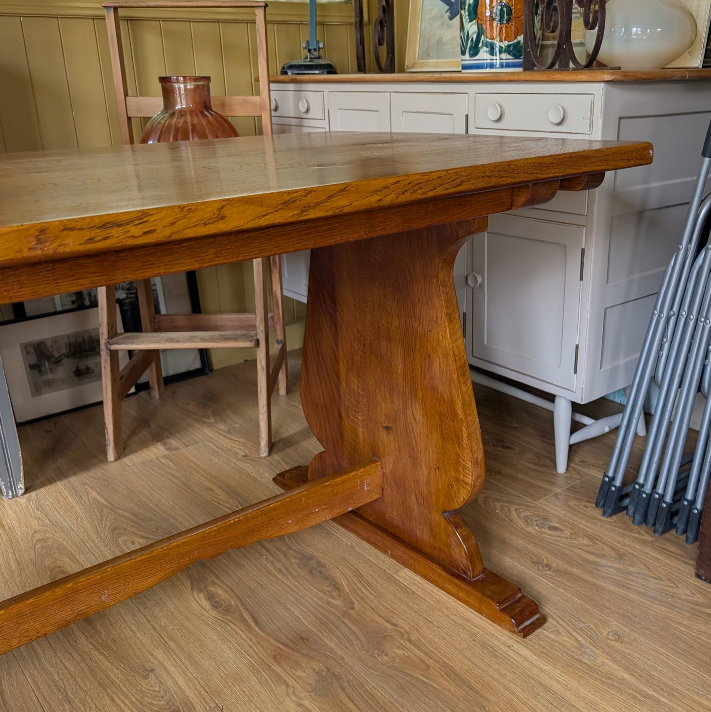 Antique Oak Church Table