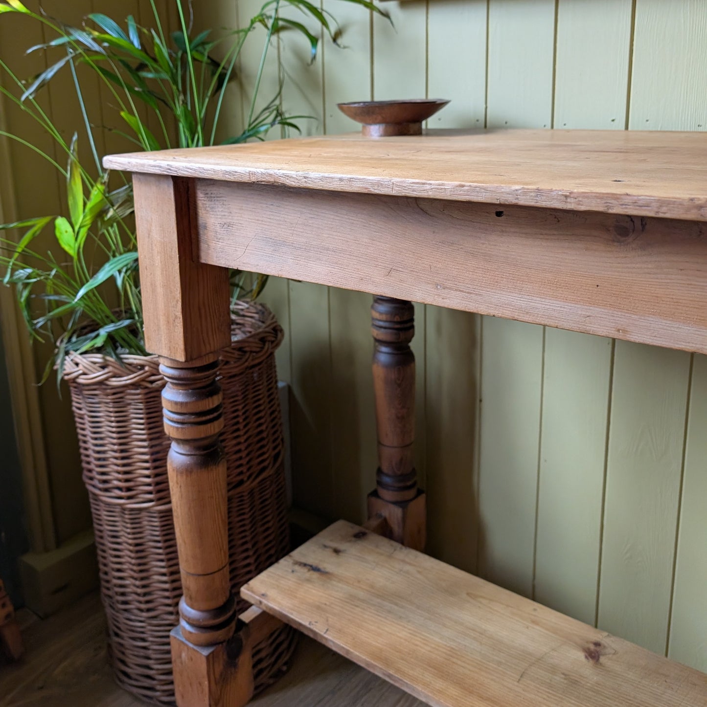 Victorian Pine Console Table