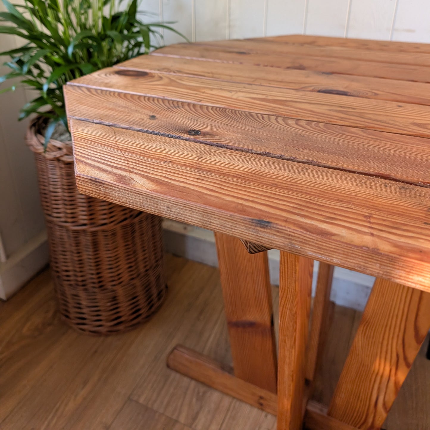 Mid Century Pine Side Table