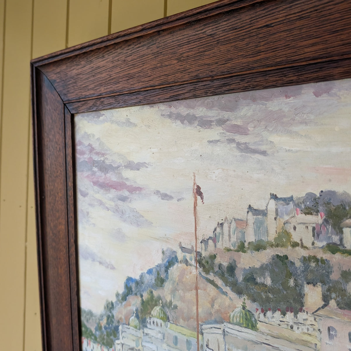 Vintage Oil Painting "Anchored in the Calm"